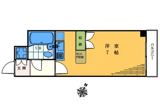 クロス高田馬場【2階】の間取り
