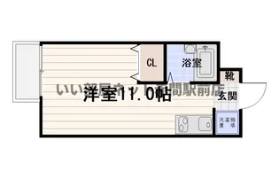 リバティハウス山本【2階】の間取り
