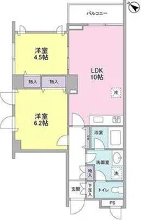 東京都世田谷区三軒茶屋2【マンション】の間取り
