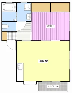 フローラルB【2階】の間取り
