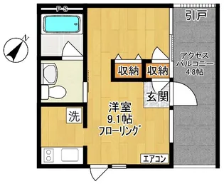 サザンテラス【1階】の間取り