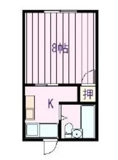 コーポラス梨果B【1階】の間取り