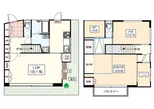 フェアコート【1階】の間取り