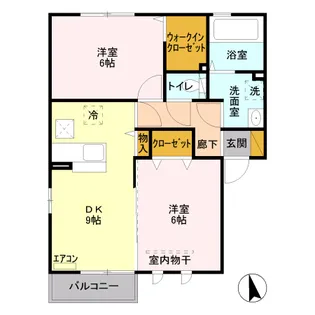 フィロソフィア B201【2階】の間取り