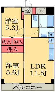 ミドルロード壱番館【2階】の間取り