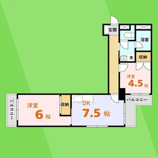 レヴァンテ岐阜【5階】の間取り