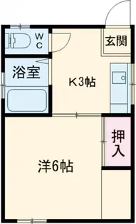 第二常盤ハイツ【2階】の間取り
