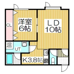 ハイツヤングリーヴス【1階】の間取り