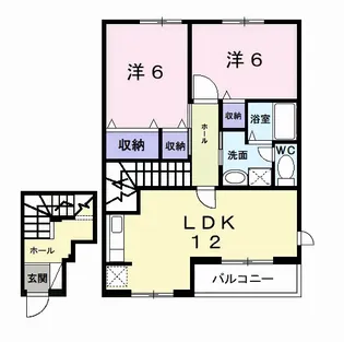 千葉県茂原市小林【アパート】の間取り