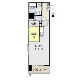 福富GRADEマンション【6階】の間取り