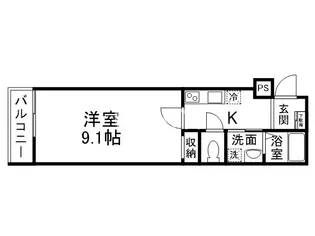 ビエノス京都伏見【3階】の間取り