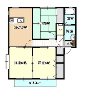 ソレジオヴィラD【2階】の間取り