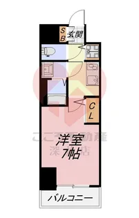 1Kの間取り画像