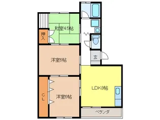 岐阜県岐阜市須賀3【マンション】の間取り