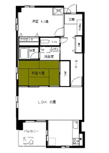 ダイタ昭和マンション【4階】の間取り