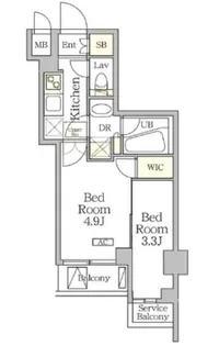 東京都目黒区青葉台3【マンション】の間取り