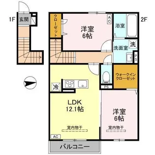 グランメールIII【2階】の間取り