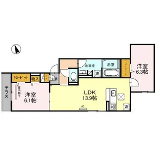 大阪府大阪市阿倍野区阪南町1【アパート】の間取り