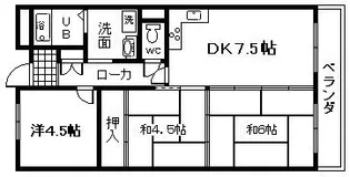 大阪府岸和田市磯上町4【マンション】の間取り