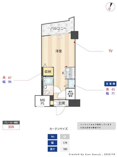 エヴェナール二子新地【8階】の間取り
