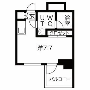 クラリッサ横浜アレッタ【2階】の間取り