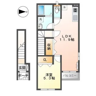 ウィステリア ヒル【2階】の間取り