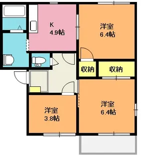 アークガーデン上尾 A【2階】の間取り