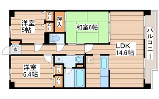 フォンティーヌ・スガワラ【1階】の間取り