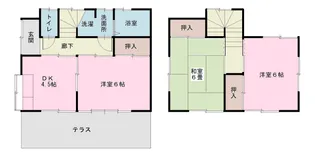 神奈川県小田原市北ノ窪【一戸建】の間取り