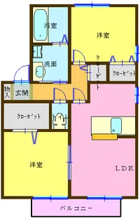 ウィルモアA棟【1階】の間取り
