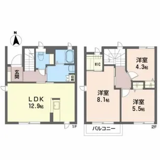 ルヴァン【1階】の間取り