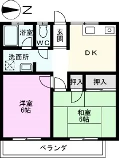 秋元マンション【2階】の間取り