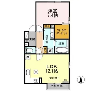 メゾン・ド・ショコラ【2階】の間取り