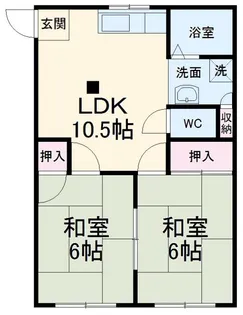 いづみハイツ【2階】の間取り