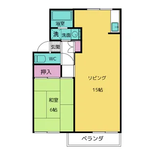 グリーンハイツ福寺【2階】の間取り