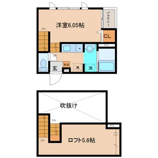 ランコントルV【1階】の間取り