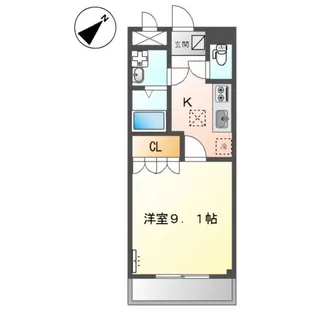 広島県福山市山手町5【アパート】の間取り