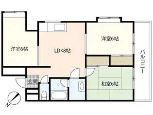 リバーサイド小島【3階】の間取り