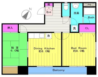 2DKの間取り画像