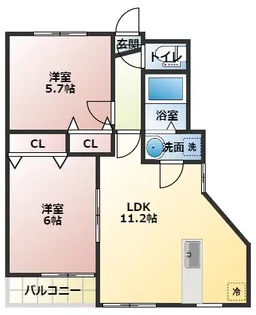 ミリアビタ翼【1階】の間取り