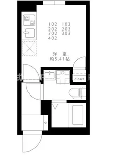 東京都板橋区中板橋【マンション】の間取り