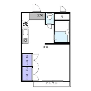 クーブス【7階】の間取り