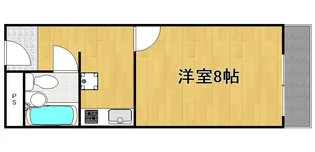 岡山県岡山市北区田町1【マンション】の間取り