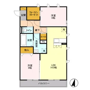 ルーフハウス B【2階】の間取り