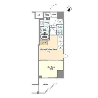東京都江東区東陽5【マンション】の間取り