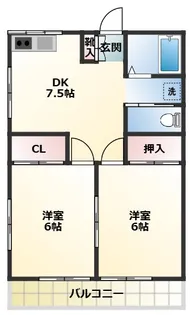 第三コスモコーポ【2階】の間取り