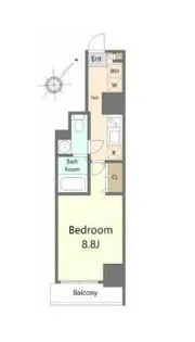 東京都中央区日本橋茅場町3【マンション】の間取り