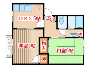 東海ハイツ A棟【2階】の間取り