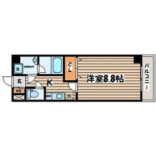 North Lilac【3階】の間取り