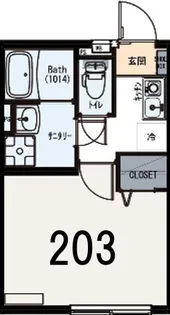 IXO西が丘【2階】の間取り